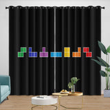 Load image into Gallery viewer, Tetris Curtains Blackout Window Drapes Room Decoration