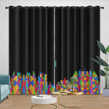 Charger l&#39;image dans la visionneuse de la galerie, Tetris Curtains Blackout Window Drapes Room Decoration