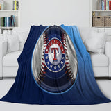 Load image into Gallery viewer, Texas Rangers Blanket Flannel Throw Room Decoration