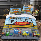 Load image into Gallery viewer, The Adventures Of Chuck And Friends Bedding Set Duvet Cover Without Filler