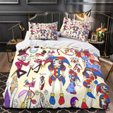 Charger l&#39;image dans la visionneuse de la galerie, The Amazing Digital Circus Bedding Set Duvet Cover Without Filler