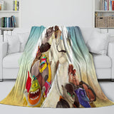 Charger l&#39;image dans la visionneuse de la galerie, The Bad Guys 2 Blanket Pattern Flannel Throw Room Decoration