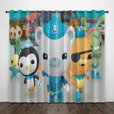 Load image into Gallery viewer, The Octonauts Curtains Pattern Blackout Window Drapes