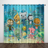 Load image into Gallery viewer, The Octonauts Curtains Pattern Blackout Window Drapes