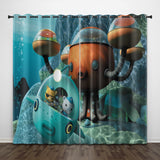 Load image into Gallery viewer, The Octonauts Curtains Pattern Blackout Window Drapes