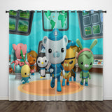 Load image into Gallery viewer, The Octonauts Curtains Pattern Blackout Window Drapes