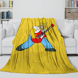 Charger l'image dans la visionneuse de la galerie, The Simpsons Blanket Flannel Fleece Kids Room Decoration
