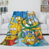 Charger l'image dans la visionneuse de la galerie, The Simpsons Blanket Flannel Fleece Kids Room Decoration