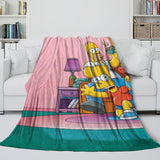 Charger l'image dans la visionneuse de la galerie, The Simpsons Blanket Flannel Fleece Kids Room Decoration