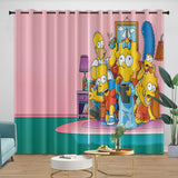 Load image into Gallery viewer, The Simpsons Curtains Blackout Window Drapes Kids Room Decoration