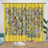 Charger l'image dans la visionneuse de la galerie, The Simpsons Curtains Blackout Window Pattern Drapes Room Decoration
