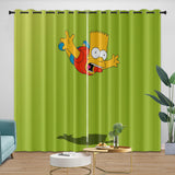 Charger l'image dans la visionneuse de la galerie, The Simpsons Curtains Blackout Window Pattern Drapes Room Decoration