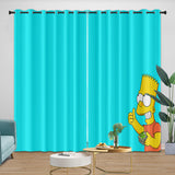 Charger l'image dans la visionneuse de la galerie, The Simpsons Curtains Blackout Window Pattern Drapes Room Decoration