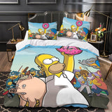 Charger l'image dans la visionneuse de la galerie, The Simpsons Pattern Duvet Cover Kids Bedding Set Without Filler