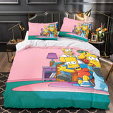 Charger l'image dans la visionneuse de la galerie, The Simpsons Pattern Duvet Cover Kids Bedding Set Without Filler