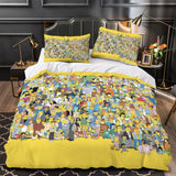 Charger l'image dans la visionneuse de la galerie, The Simpsons Pattern Duvet Cover Kids Bedding Set Without Filler