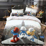 Load image into Gallery viewer, The Smurfs Bedding Set Quilt Duvet Cover Without Filler