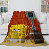 Load image into Gallery viewer, The SpongeBob Movie Search for SquarePants Blanket Flannel Throw Room Decoration