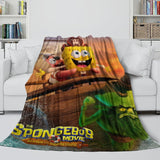 Load image into Gallery viewer, The SpongeBob Movie Search for SquarePants Blanket Flannel Throw Room Decoration