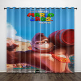 Load image into Gallery viewer, The Super Mario Bros Movie Pattern Curtains Blackout Window