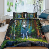 Charger l&#39;image dans la visionneuse de la galerie, The Wild Robot Bedding Set Pattern Quilt Cover Without Filler