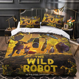 Charger l&#39;image dans la visionneuse de la galerie, The Wild Robot Bedding Set Pattern Quilt Cover Without Filler