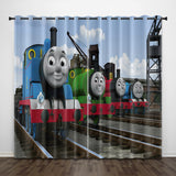 Load image into Gallery viewer, Thomas &amp; Friends Curtains Pattern Blackout Window Drapes