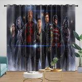Charger l&#39;image dans la visionneuse de la galerie, Thunderbolts Pattern Curtains Blackout Window Drapes Room Decoration