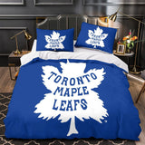 Load image into Gallery viewer, Toronto Maple Leafs Bedding Set Quilt Duvet Cover Without Filler