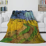 Load image into Gallery viewer, Van Gogh Painting Blanket Flannel Fleece Throw Kids Room Decoration