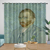Charger l'image dans la visionneuse de la galerie, Van Gogh Painting Curtains Blackout Window Drapes Kids Room Decoration