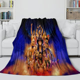 Charger l&#39;image dans la visionneuse de la galerie, WWE Pattern Blanket Flannel Throw Kids Room Decoration