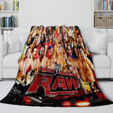Charger l&#39;image dans la visionneuse de la galerie, WWE Pattern Blanket Flannel Throw Kids Room Decoration