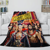 Charger l&#39;image dans la visionneuse de la galerie, WWE Pattern Blanket Flannel Throw Kids Room Decoration
