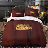 Charger l&#39;image dans la visionneuse de la galerie, Washington Commanders Bedding Set Duvet Cover Without Filler