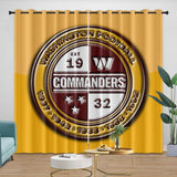 Load image into Gallery viewer, Washington Commanders Curtains Blackout Window Drapes Room Decoration