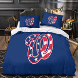 Charger l&#39;image dans la visionneuse de la galerie, Washington Nationals Bedding Set Quilt Cover Without Filler