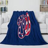 Charger l&#39;image dans la visionneuse de la galerie, Washington Nationals Blanket Flannel Throw Room Decoration