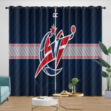 Load image into Gallery viewer, Washington Wizards Curtains Blackout Window Drapes Room Decoration