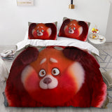 Load image into Gallery viewer, 2022 Cartoon Turning Red Bedding Set Quilt Duvet Cover Bedding Sets