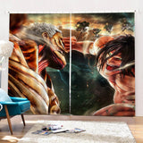 Load image into Gallery viewer, 2 Panels Attack on Titan Curtains Cosplay Blackout Window Drapes