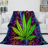 Load image into Gallery viewer, 420 Weed Plant Flannel Fleece Blanket