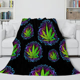 Load image into Gallery viewer, 420 Weed Plant Flannel Fleece Blanket