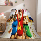 Load image into Gallery viewer, Alvin and the Chipmunks Flannel Fleece Blanket Soft Throw Quilt Blanket