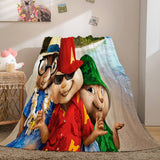 Load image into Gallery viewer, Alvin and the Chipmunks Flannel Fleece Blanket Throw Quilt Blankets