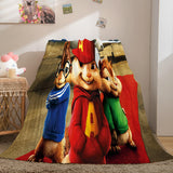 Load image into Gallery viewer, Alvin and the Chipmunks Flannel Fleece Blanket Throw Quilt Blankets