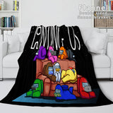 Load image into Gallery viewer, Among Us Cosplay Flannel Fleece Blanket Dunelm  Quilt Wrap Nap Blanket