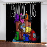 Load image into Gallery viewer, Among Us Curtains Blackout Window Treatments Drapes for Room Decoration