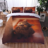 Load image into Gallery viewer, Animal Cute Cat Bedding Set Duvet Cover