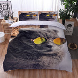 Load image into Gallery viewer, Animal Cute Cat Bedding Set Duvet Cover